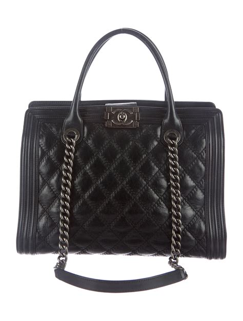 chanel boy shopper tote|Chanel shopping tote price.